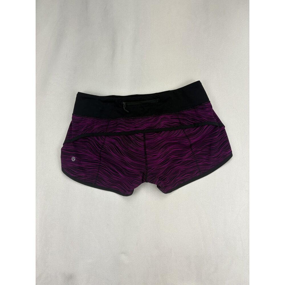 Lululemon Women's Size 6 Purple Wave Run Athletic Shorts - Picture 3 of 11